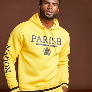 Parish Nation size XL Yellow Hoodie embroidered